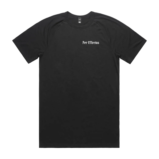 Black front flat lay