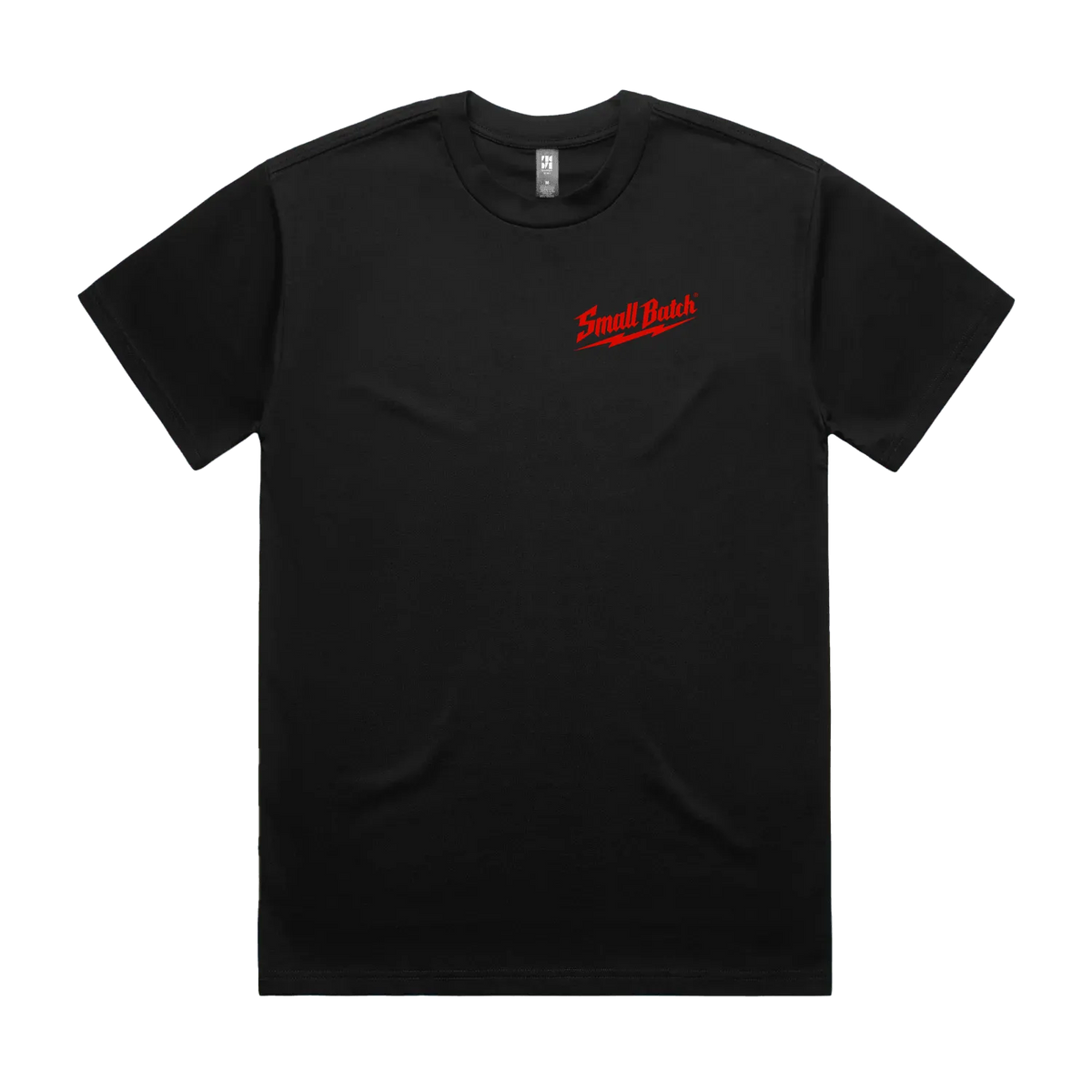 Black front flat lay