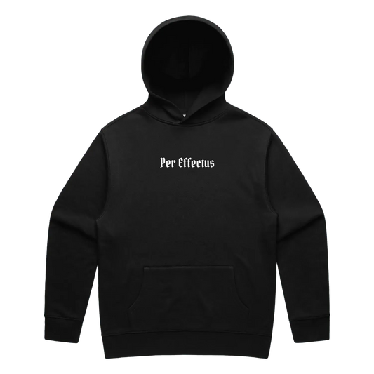 Black front flat lay