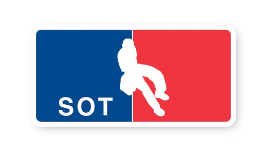 SOT x MLB logo sticker