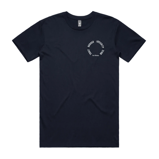 Navy front flat lay
