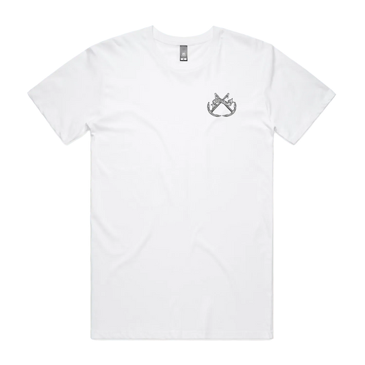 White front flat lay